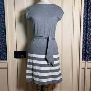Gap Sweater Knit Striped/Belted Dress Size XS